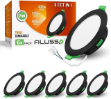ALUSSO LED süllyesztett lámpa 6 db-os szett