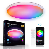 Intelligens RGB LED mennyezeti lámpa WIFI+Bluetooth