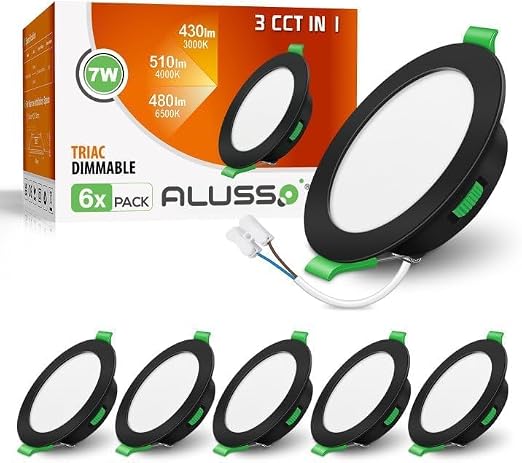 ALUSSO LED süllyesztett lámpa 6 db-os szett